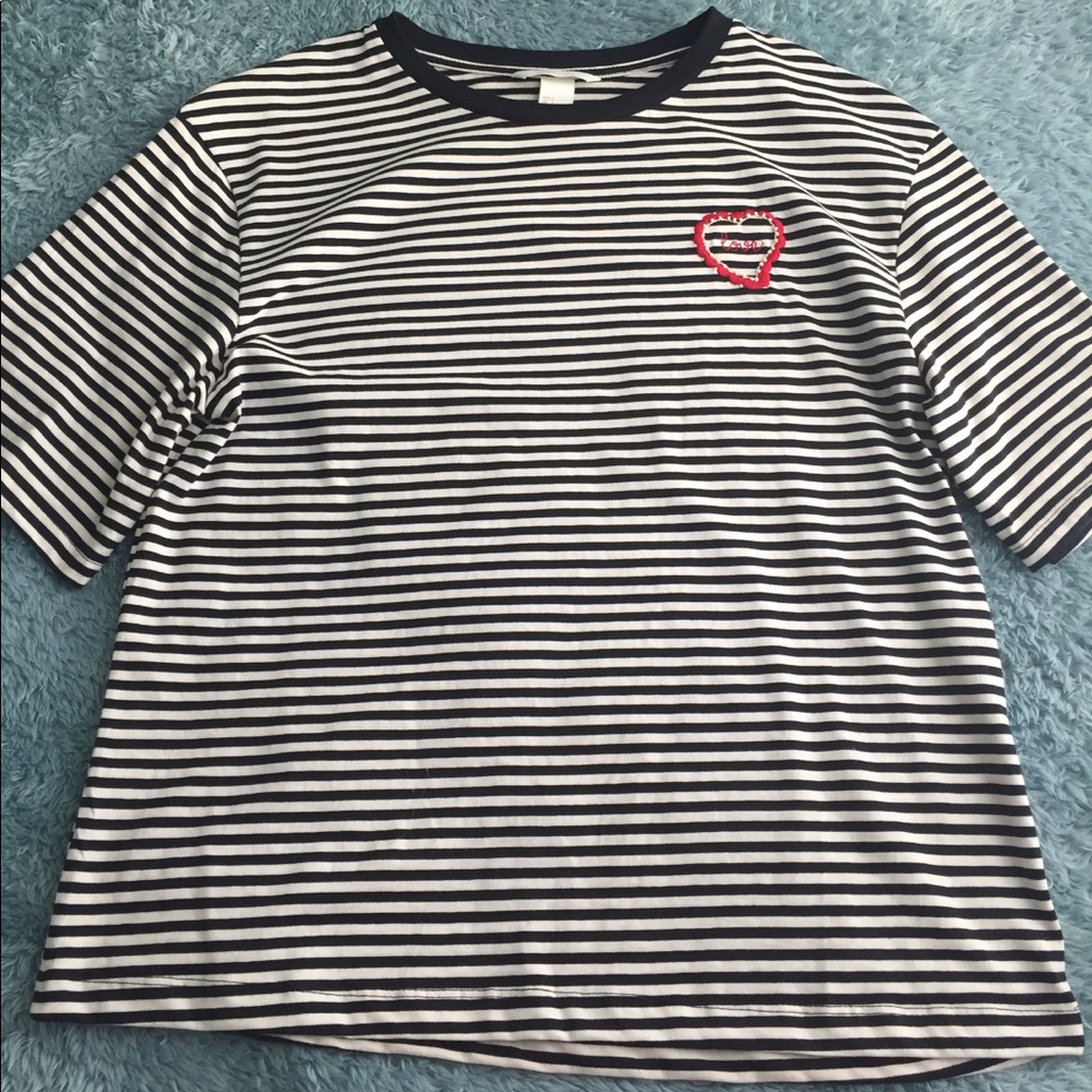 Black and White Striped Shirt
